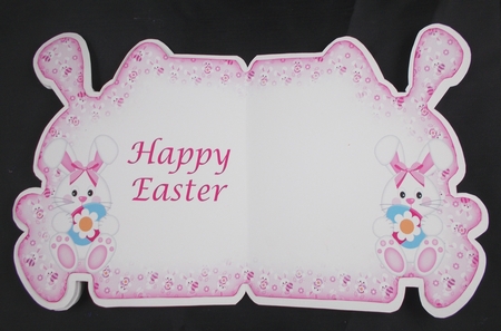 Eggstraspecial Bunny Shaped Card 2 by Linda Short