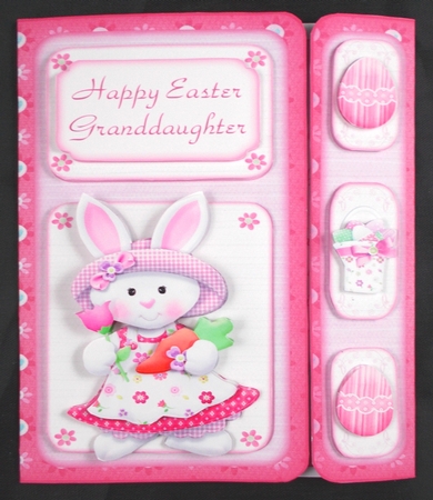 Bunnybonnets Offset Gatefold Card by Linda Short