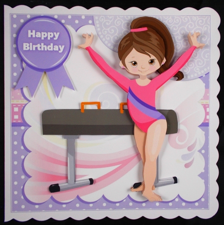 7x7 Gymnast star mini kit by Linda Short