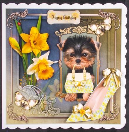 Daffodil Doggie Bag & Shoe Mini Page Kit by Linda Short