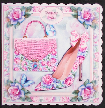 Delicate Rose Handbag & Shoe Mini Page Kit by Linda Short