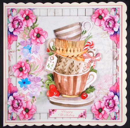 Time for Tea Floral Decoupage Mini Kit 1 by Linda Short