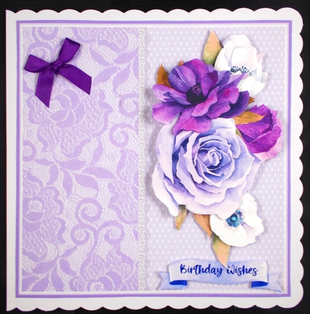 A5 , Gorgeous Lilac Roses  by Linda Short