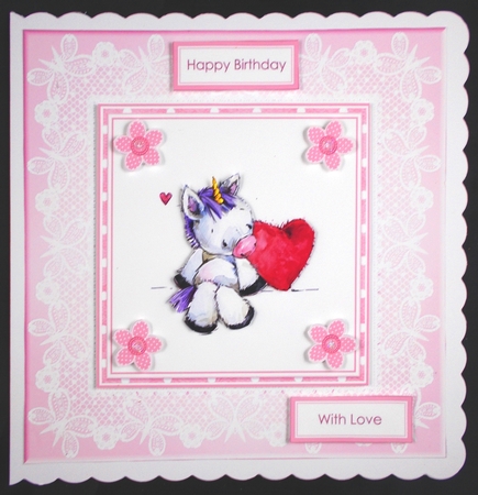 Lace Butterfly Frames-Candy Floss by Linda Short