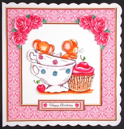 Cute Critters Birthday Topper #3 by Linda Short