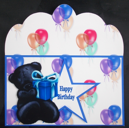 Birthday Bear Greetings Money Wallets - Mini Kit by Linda Short