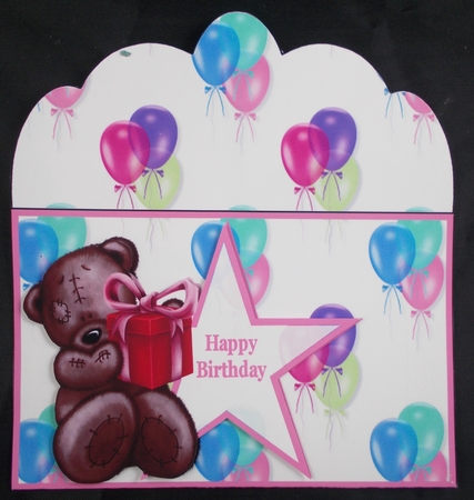 Birthday Bear Greetings Money Wallets - Mini Kit by Linda Short