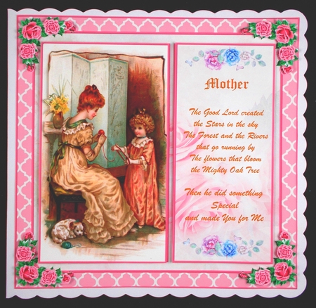 Vintage Mothers Day/Birthday Topper Mini Kit 3 by Linda Short