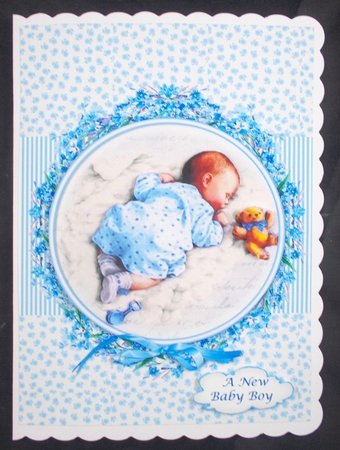 HELLO BABY CARD FRONTS W. BACK AND INSERTS by Linda Short