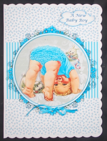 HELLO BABY CARD FRONTS W. BACK AND INSERTS by Linda Short