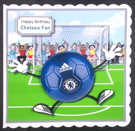Chelsea Fan Humorous Card Topper by Linda Short