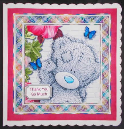 Tatty teddy multi occasional card topper by Linda Short