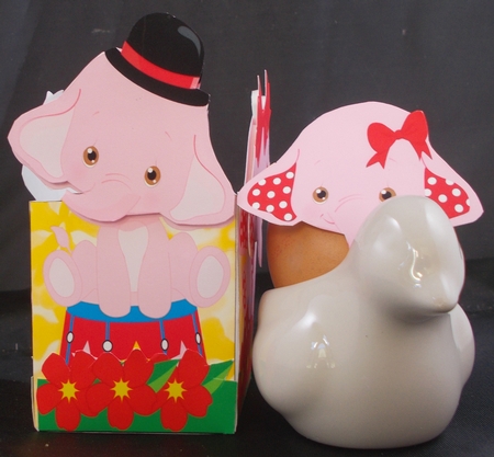 GIFT BASKET 1 - ELEPHANTS by Linda Short