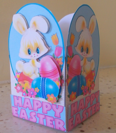 EASTER BASKET 2 - EASTER BUNNIES by Linda Short
