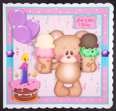 Happy 1st Birthday 1 by Linda Short