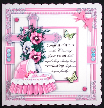 Christening 1 Mini Card Kit by Linda Short