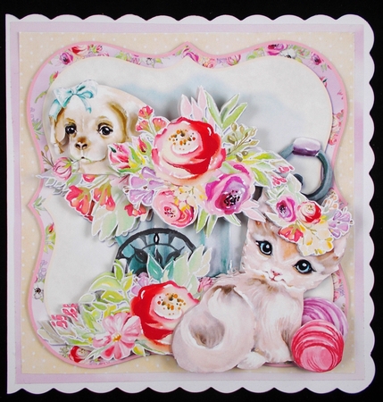 A Little Bit Country 8 6x6 Card Front Mini Kit by Linda Short