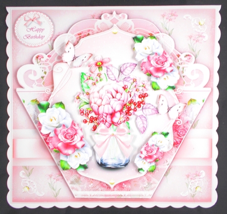 Fresh Soft Pink Flowers Mini Kit by Linda Short