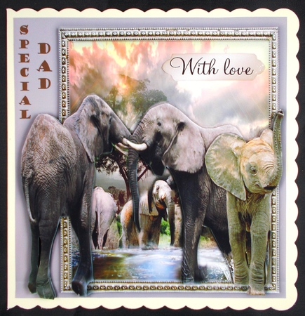 elephants at play by Linda Short