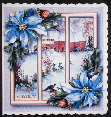 Christmas Scenic Trio QUICK TOPPER Bumper Kit by Linda Short