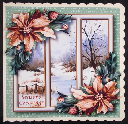 Christmas Scenic Trio QUICK TOPPER Bumper Kit by Linda Short