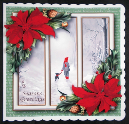 Christmas Scenic Trio QUICK TOPPER Bumper Kit by Linda Short