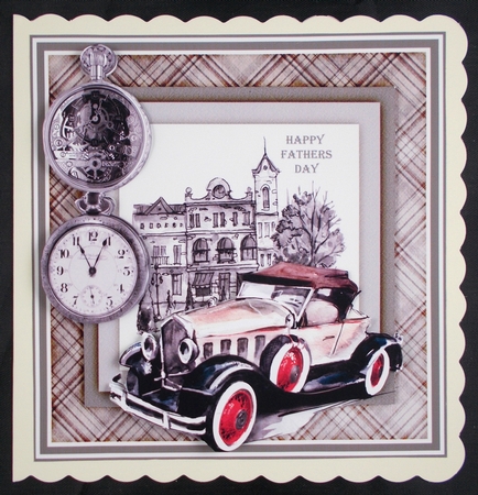 Drive in the city 7x7 card by Linda Short