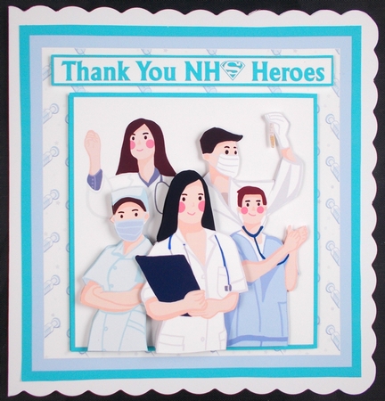 Thank You NHS Heroes - Mini Kit & Decoupage 2 by Linda Short