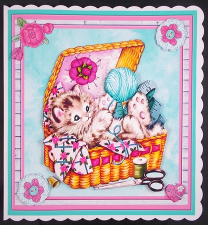 Handmade with love mini kit & decoupage 4 by Linda Short