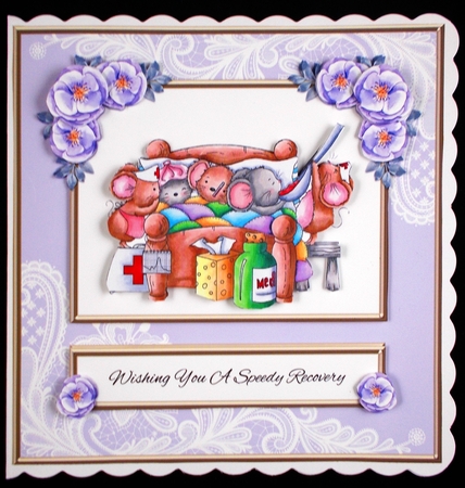 Cute Critters - Speedy Recovery Card Two by Linda Short