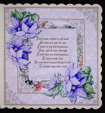 Afternoon tea birthday insert by Linda Short