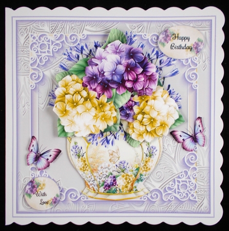 Hydrangea Summer Vase Mini Page Kit by Linda Short