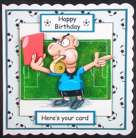 Football - Heres your card by Linda Short