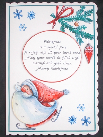 Christmas Watercolour Verse 3 by Linda Short