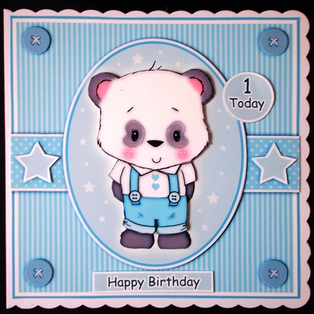 Baby Boy Panda Mini Kit by Linda Short