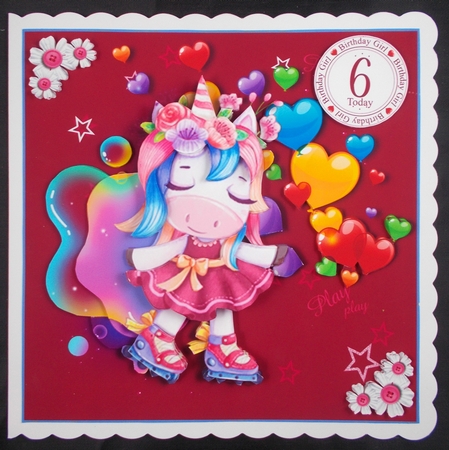 Playful Unicorn 3 by Linda Short