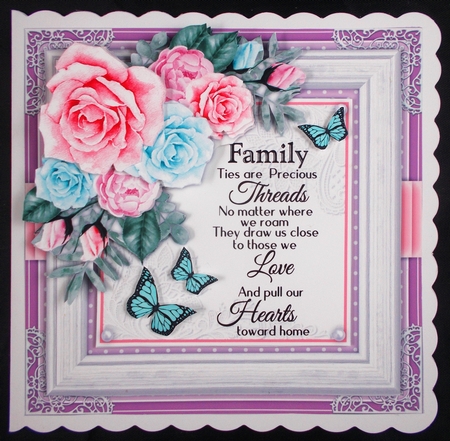 Floral Rose8 Mini Card Kit by Linda Short