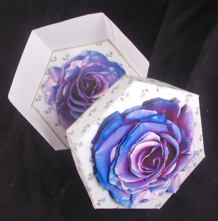 Nesting Boxes Purple Box 1 by Linda Short