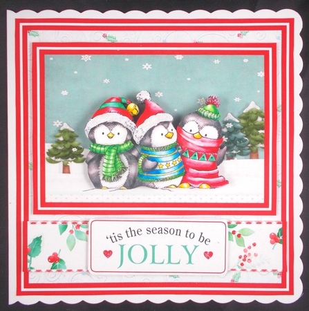 Chilley penguins 7x5x7x5 card by Linda Short