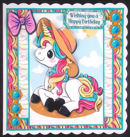 Birthday Celebration Unicorn mini kit by Linda Short