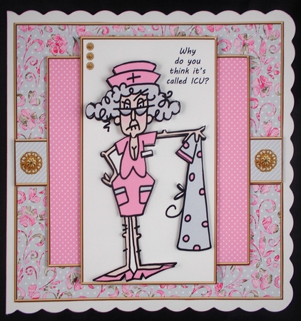 Nurse Stella Funny Get Well Topper - Card Two by Linda Short