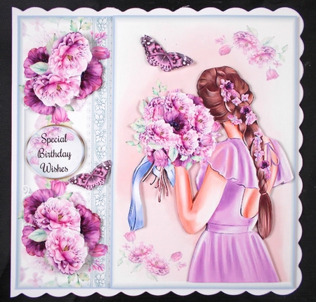 The Flower Lady Watercolour Mini Page Kit by Linda Short