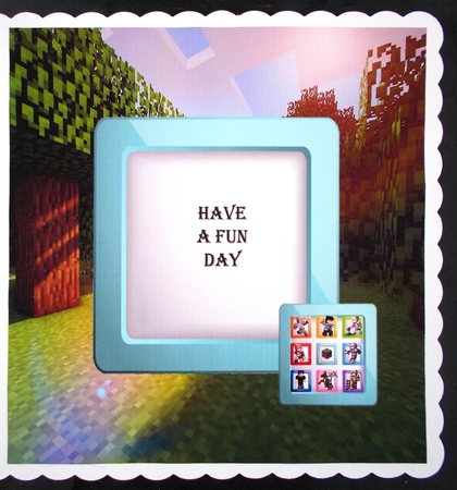 Minecraft Tile Card by Linda Short