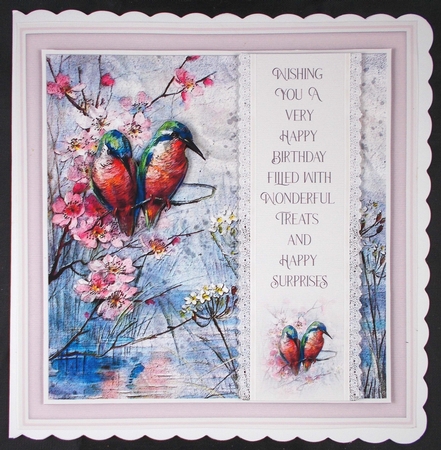 Kingfisher Quick Card Front by Linda Short