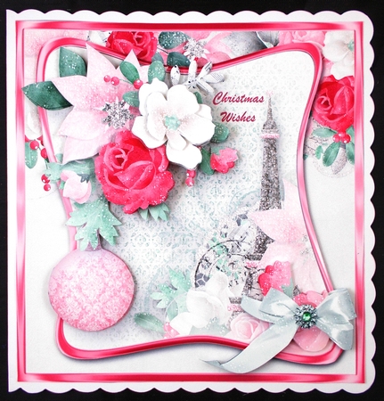 Christmas in Paris - Decoupage Card Mini Kit by Linda Short