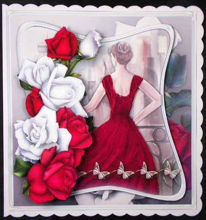 View from the Balcony - Decoupage Card Mini Kit by Linda Short