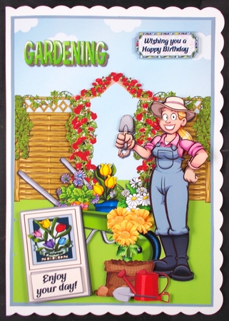 The lady loves her garden A5 by Linda Short