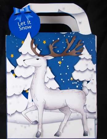 Christmas stag gift bag 1 by Linda Short
