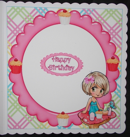 8x8 Sweet cupcake birthday mini kit by Linda Short