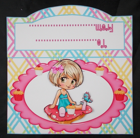 8x8 Sweet cupcake birthday mini kit by Linda Short